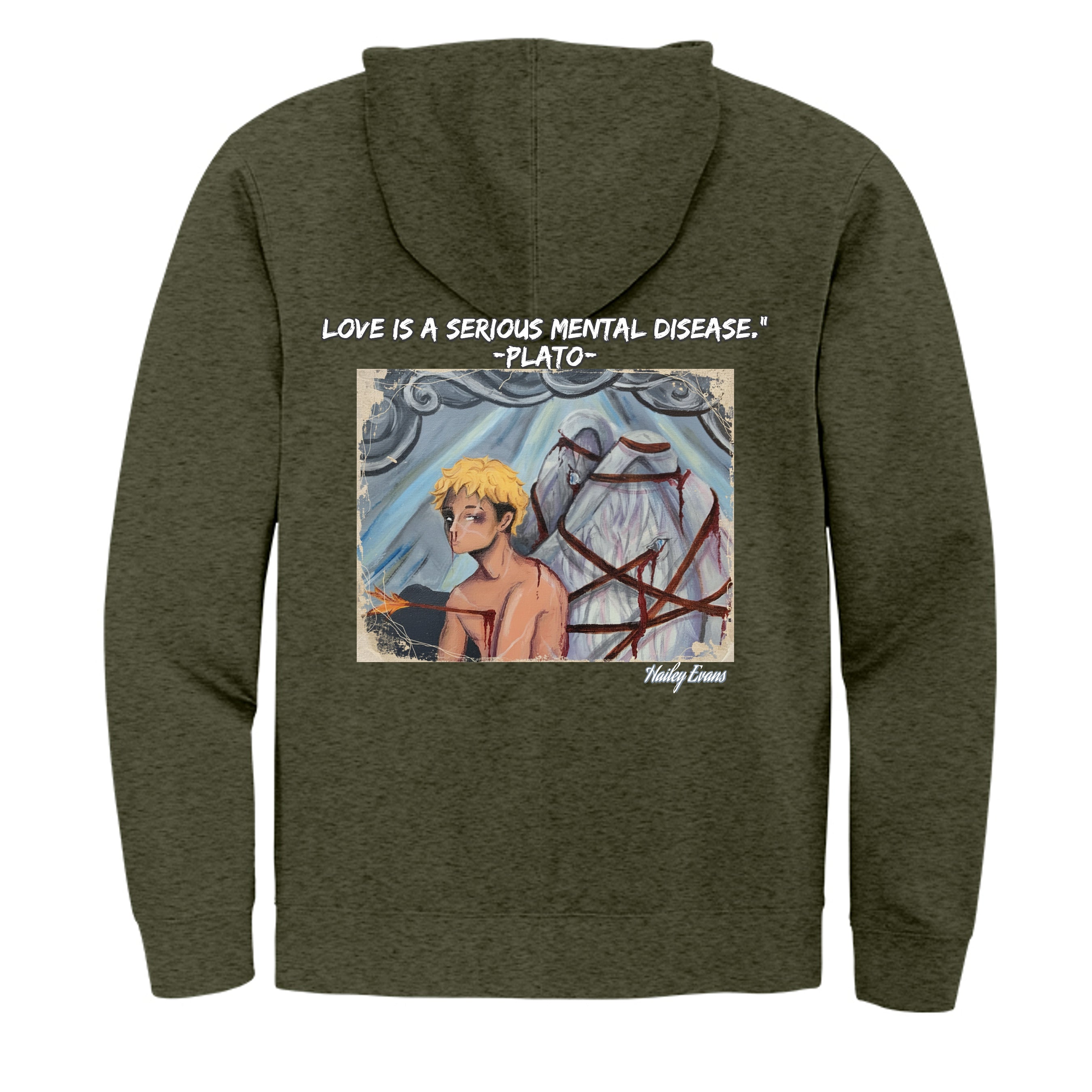 Heathered Olive - DT6102 - BACK